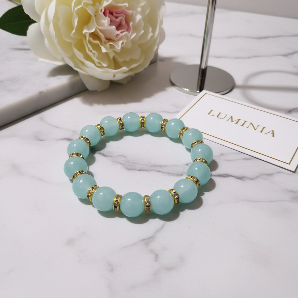 Bracelet Jade Aqua