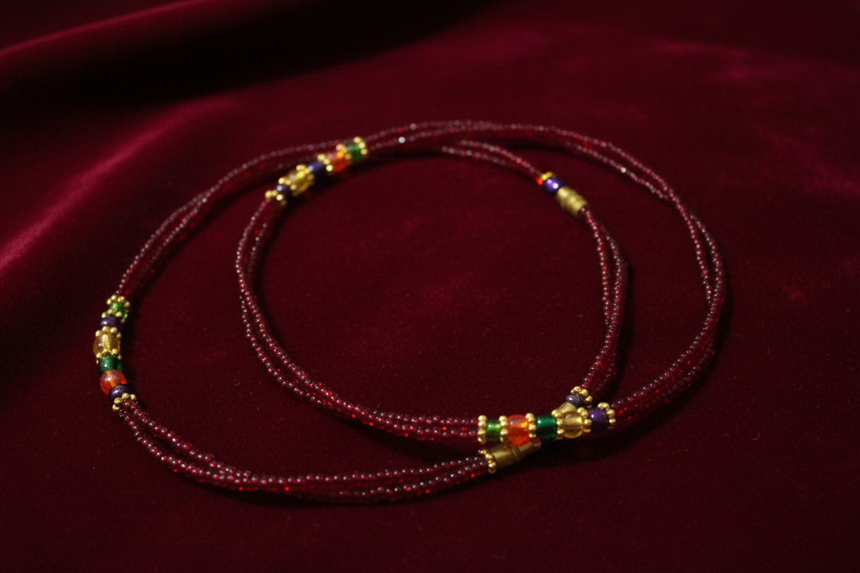 Chaînes de cheville sur velours