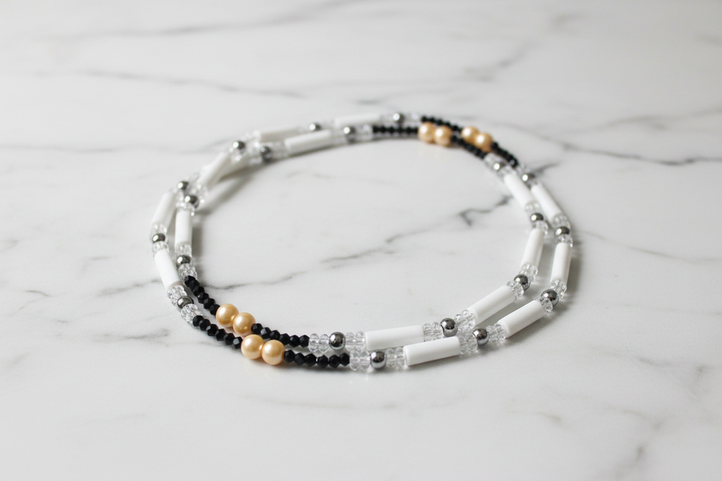 Perles de hanche double rang - Photo professionnelle