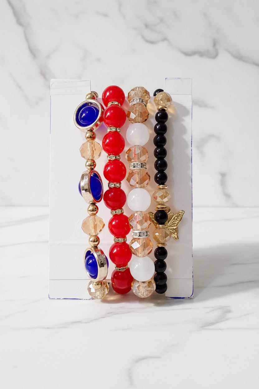Collection Prestige — Lot de 4 Bracelets Luxe