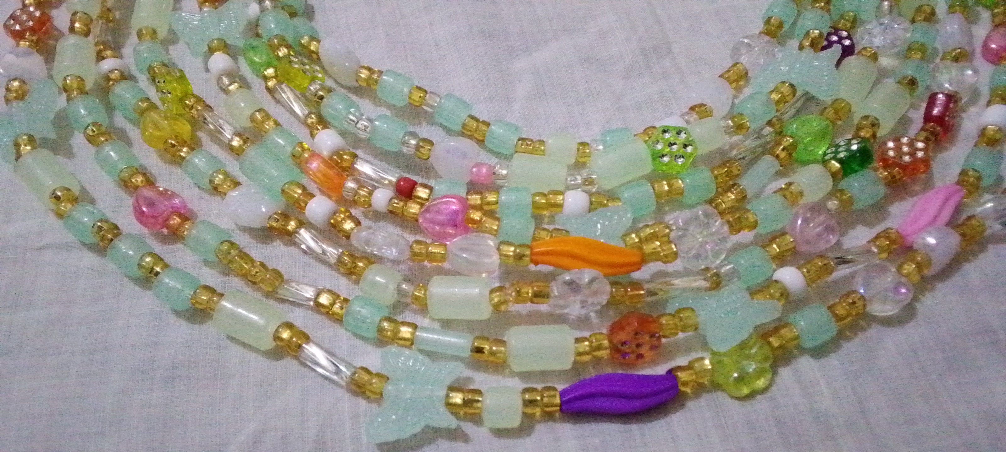 Baya Arc-en-Ciel —  4Chaînes de Taille Artisanales Multicolores