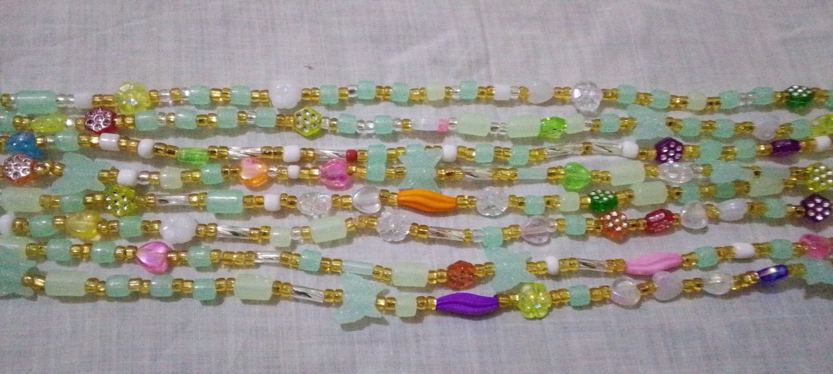 Baya Arc-en-Ciel —  4Chaînes de Taille Artisanales Multicolores